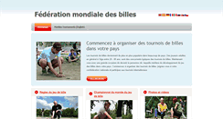 Desktop Screenshot of billes.worldmarblesfederation.com